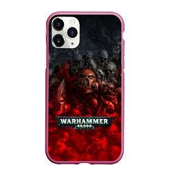 Чехол iPhone 11 Pro матовый Warhammer 40000: Dawn Of War, цвет: 3D-малиновый