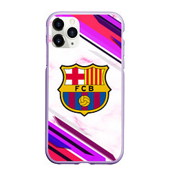 Чехол iPhone 11 Pro матовый Barcelona, цвет: 3D-светло-сиреневый