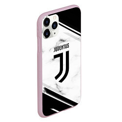 Чехол iPhone 11 Pro матовый Juventus, цвет: 3D-розовый — фото 2