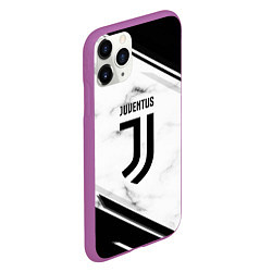 Чехол iPhone 11 Pro матовый Juventus, цвет: 3D-фиолетовый — фото 2