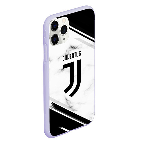 Чехол iPhone 11 Pro матовый Juventus / 3D-Светло-сиреневый – фото 2