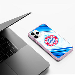 Чехол iPhone 11 Pro матовый Bayern Munchen, цвет: 3D-розовый — фото 2