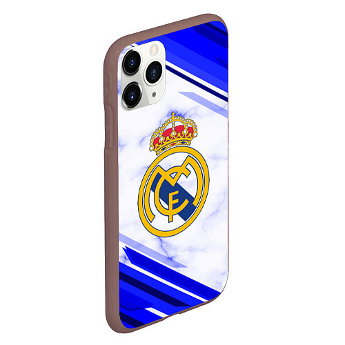 Чехол iPhone 11 Pro матовый Real Madrid / 3D-Коричневый – фото 2