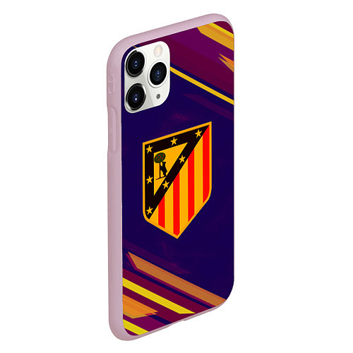 Чехол iPhone 11 Pro матовый Atletico Madrid / 3D-Розовый – фото 2