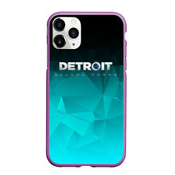 Чехол iPhone 11 Pro матовый Detroit: Become Human, цвет: 3D-фиолетовый