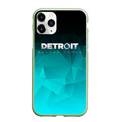 Чехол iPhone 11 Pro матовый Detroit: Become Human, цвет: 3D-салатовый