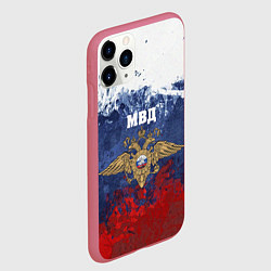 Чехол iPhone 11 Pro матовый МВД, цвет: 3D-малиновый — фото 2
