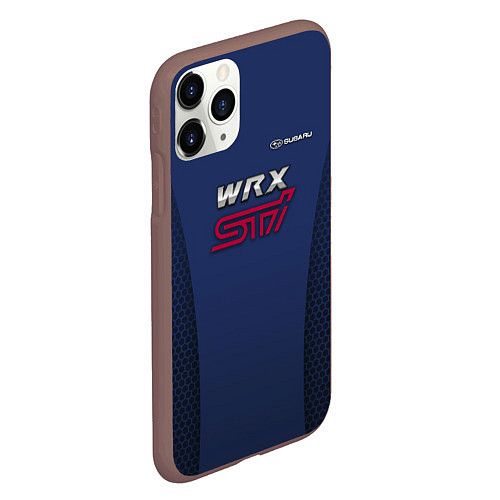 Чехол iPhone 11 Pro матовый Subaru wrx sti / 3D-Коричневый – фото 2