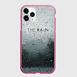 Чехол iPhone 11 Pro матовый The Rain, цвет: 3D-малиновый