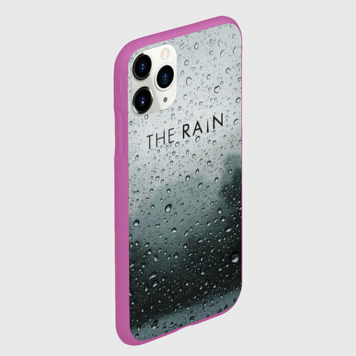 Чехол iPhone 11 Pro матовый The Rain / 3D-Фиолетовый – фото 2