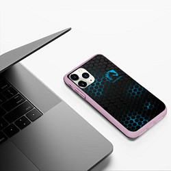 Чехол iPhone 11 Pro матовый Team Liquid: Carbon Style, цвет: 3D-розовый — фото 2