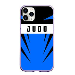 Чехол iPhone 11 Pro матовый Judo Fighter, цвет: 3D-светло-сиреневый