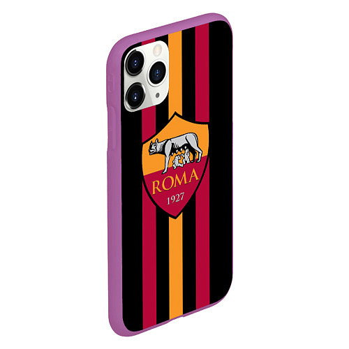 Чехол iPhone 11 Pro матовый FC Roma 1927 / 3D-Фиолетовый – фото 2