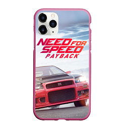 Чехол iPhone 11 Pro матовый Need for Speed: Payback, цвет: 3D-малиновый