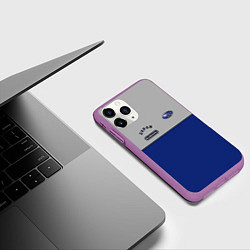 Чехол iPhone 11 Pro матовый Subaru Style, цвет: 3D-фиолетовый — фото 2