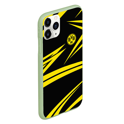 Чехол iPhone 11 Pro матовый FC Borussia: BVB Sport / 3D-Салатовый – фото 2