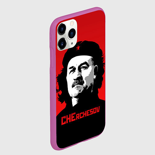 Чехол iPhone 11 Pro матовый Che Rchesov / 3D-Фиолетовый – фото 2