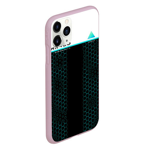 Чехол iPhone 11 Pro матовый AX400: Detroit Human / 3D-Розовый – фото 2