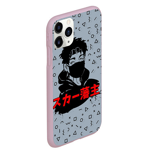 Чехол iPhone 11 Pro матовый Scarlxrd: Japan Style / 3D-Розовый – фото 2