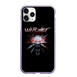 Чехол iPhone 11 Pro матовый Witcher 2077, цвет: 3D-светло-сиреневый