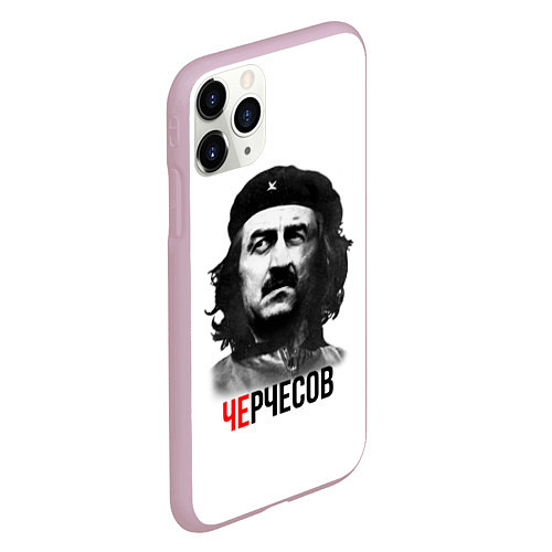 Чехол iPhone 11 Pro матовый Черчесов / 3D-Розовый – фото 2