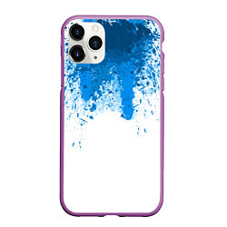 Чехол iPhone 11 Pro матовый Android Blood: White, цвет: 3D-фиолетовый