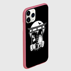 Чехол iPhone 11 Pro матовый Унесённые призраками, цвет: 3D-малиновый — фото 2