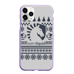 Чехол iPhone 11 Pro матовый Team Liquid: Grey Winter, цвет: 3D-светло-сиреневый