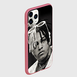 Чехол iPhone 11 Pro матовый XXXTentacion, цвет: 3D-малиновый — фото 2