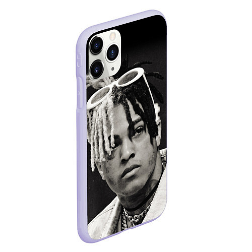 Чехол iPhone 11 Pro матовый XXXTentacion / 3D-Светло-сиреневый – фото 2