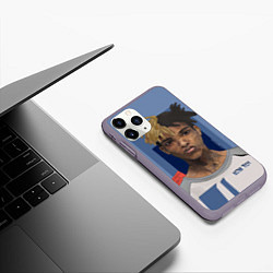 Чехол iPhone 11 Pro матовый XXXTentacion Art, цвет: 3D-серый — фото 2