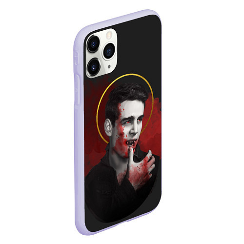 Чехол iPhone 11 Pro матовый Simon Lewis / 3D-Светло-сиреневый – фото 2