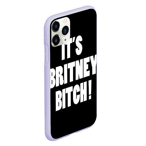 Чехол iPhone 11 Pro матовый It's Britney Bitch / 3D-Светло-сиреневый – фото 2