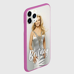 Чехол iPhone 11 Pro матовый Britney Spears, цвет: 3D-фиолетовый — фото 2