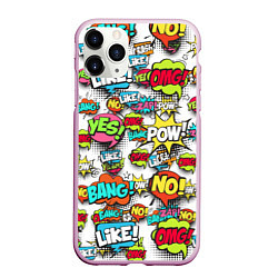 Чехол iPhone 11 Pro матовый Pop art Fashion, цвет: 3D-розовый