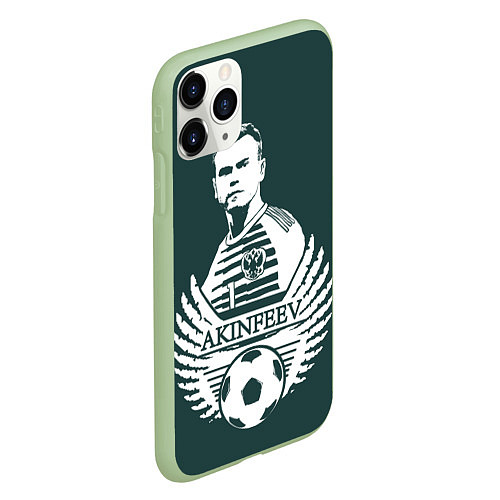 Чехол iPhone 11 Pro матовый Akinfeev Style / 3D-Салатовый – фото 2