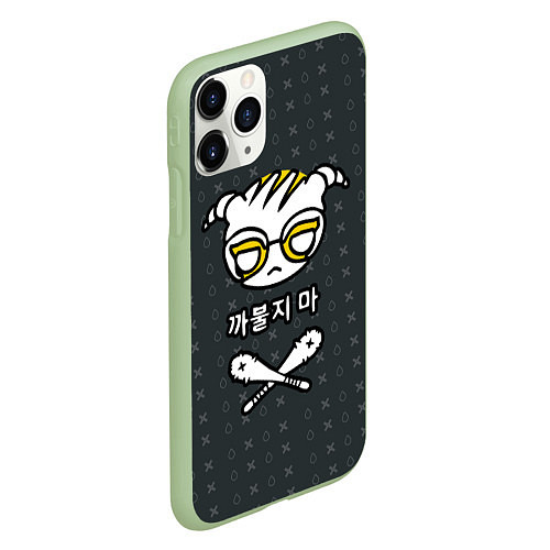 Чехол iPhone 11 Pro матовый R6S: Dokkaebi / 3D-Салатовый – фото 2