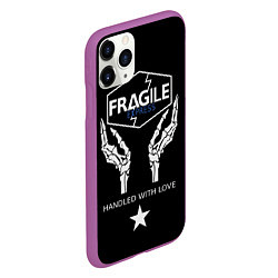 Чехол iPhone 11 Pro матовый Death Stranding: Fragile Express, цвет: 3D-фиолетовый — фото 2