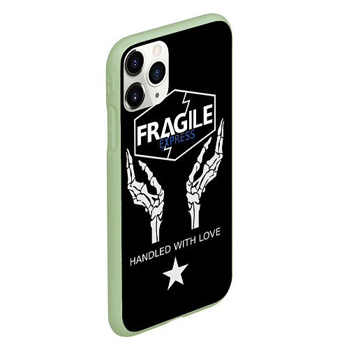 Чехол iPhone 11 Pro матовый Death Stranding: Fragile Express / 3D-Салатовый – фото 2