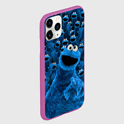 Чехол iPhone 11 Pro матовый Безумие коржика, цвет: 3D-фиолетовый — фото 2