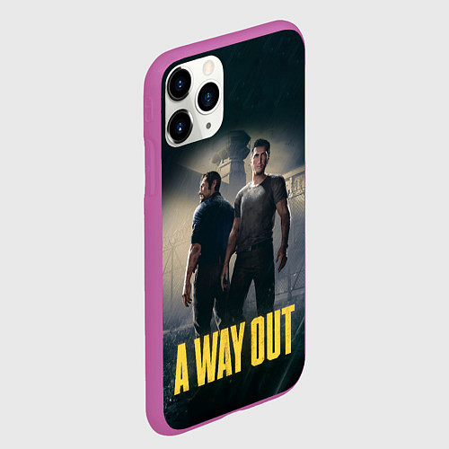 Чехол iPhone 11 Pro матовый A Way Out / 3D-Фиолетовый – фото 2