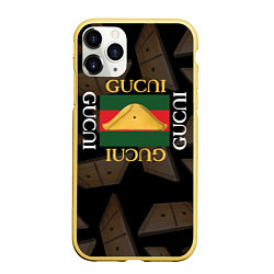 Чехол iPhone 11 Pro матовый Gusli Gusli, цвет: 3D-желтый