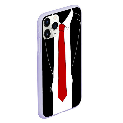 Чехол iPhone 11 Pro матовый Hitman 47 / 3D-Светло-сиреневый – фото 2