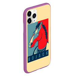 Чехол iPhone 11 Pro матовый BoJack Obey, цвет: 3D-фиолетовый — фото 2