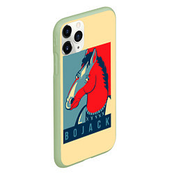 Чехол iPhone 11 Pro матовый BoJack Obey, цвет: 3D-салатовый — фото 2