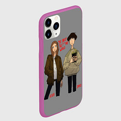 Чехол iPhone 11 Pro матовый End of the f*cking world, цвет: 3D-фиолетовый — фото 2