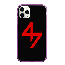 Чехол iPhone 11 Pro матовый Hitman: Agent 47, цвет: 3D-фиолетовый