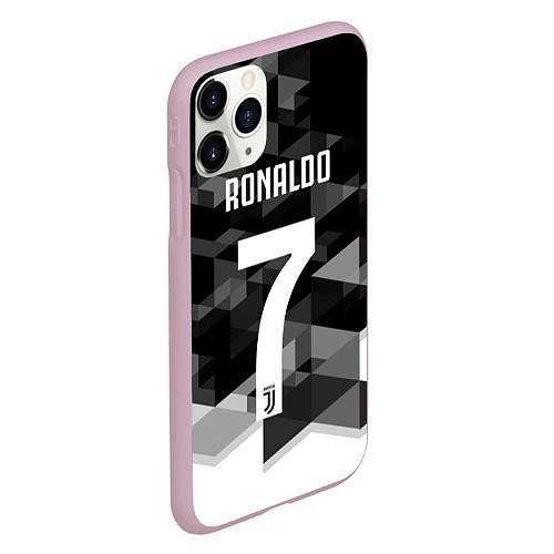 Чехол iPhone 11 Pro матовый CRonaldo 7 / 3D-Розовый – фото 2