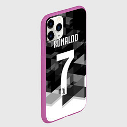 Чехол iPhone 11 Pro матовый CRonaldo 7, цвет: 3D-фиолетовый — фото 2