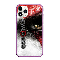 Чехол iPhone 11 Pro матовый God of War: Kratos, цвет: 3D-фиолетовый